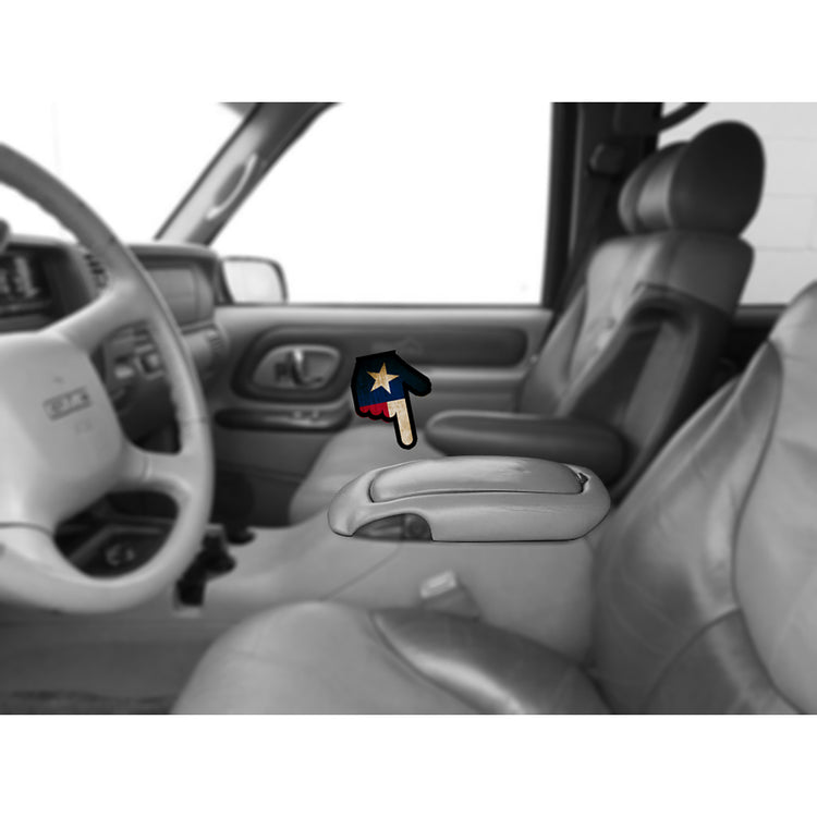 Front view of driver in Very Dark Pewter w/ Medium Gray Insert for GMC Yukon