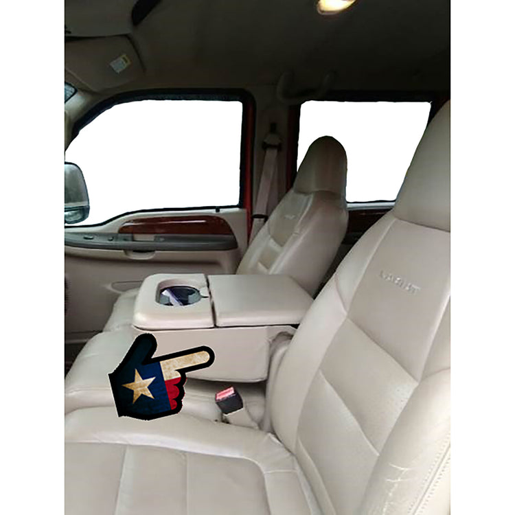Front view of passenger in Medium Parchment for Ford F150