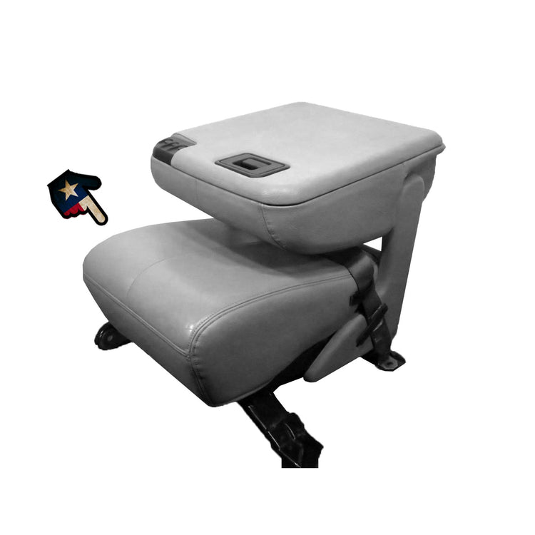 Front view of seat cover in Medium Parchment for Ford F250