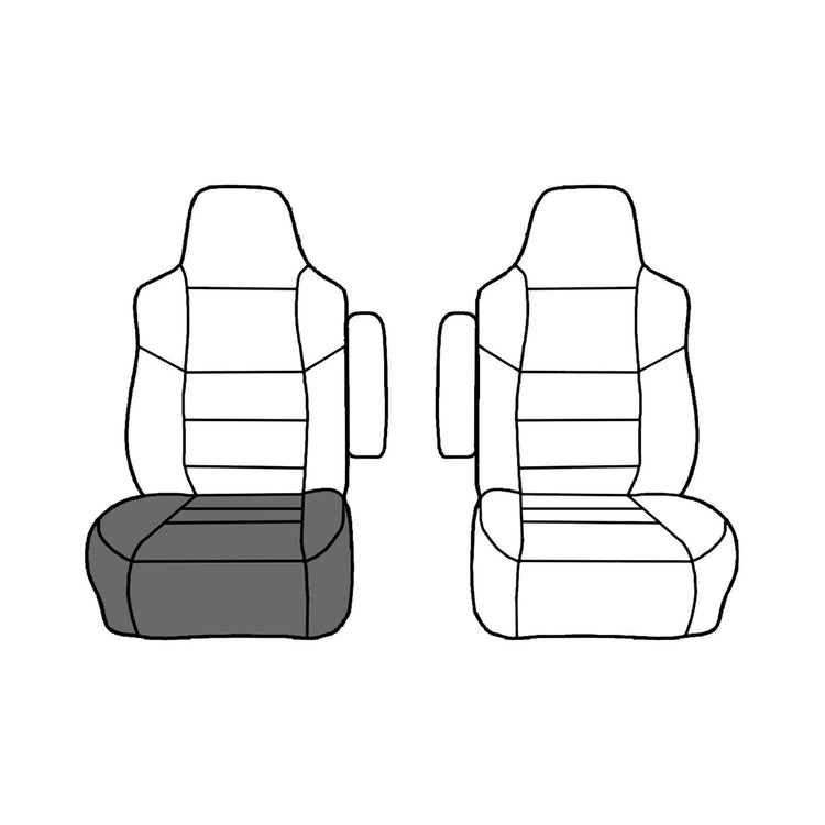 Front view of passenger in Medium Graphite for Ford Econoline