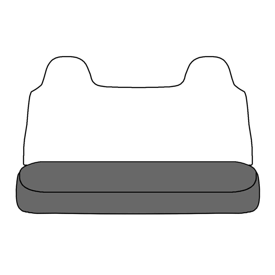 Front view of driver in Dillo Wolf Gray for Ford F250