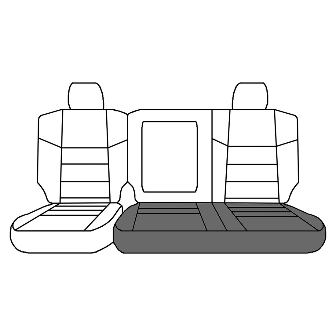 Front view of driver in Medium Parchment for Ford F250