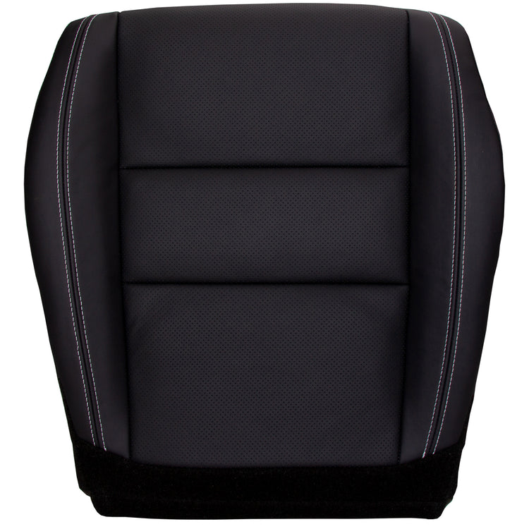 2011 - 2018 Dodge Durango Citadel - Front Row Passenger Side Bottom Cover - Black OEM Leather/Vinyl - Perforated Inserts