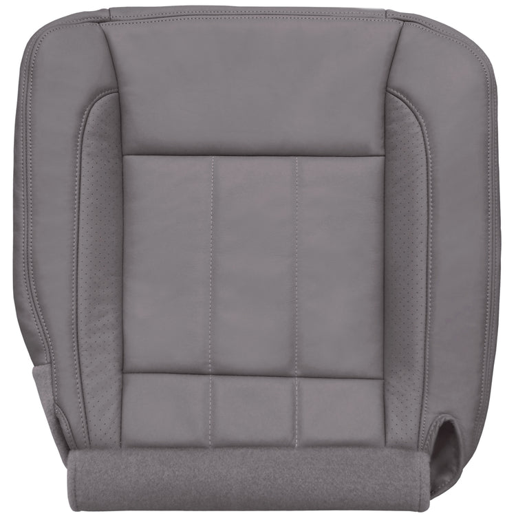 2006-2009 Dodge Ram 2500 Laramie Mega Cab Front Passenger Bottom Cover, Leather/Vinyl - Medium Slate Gray with Perforation Strips, P1 (withFlap) - Trim Code/Color VLD5