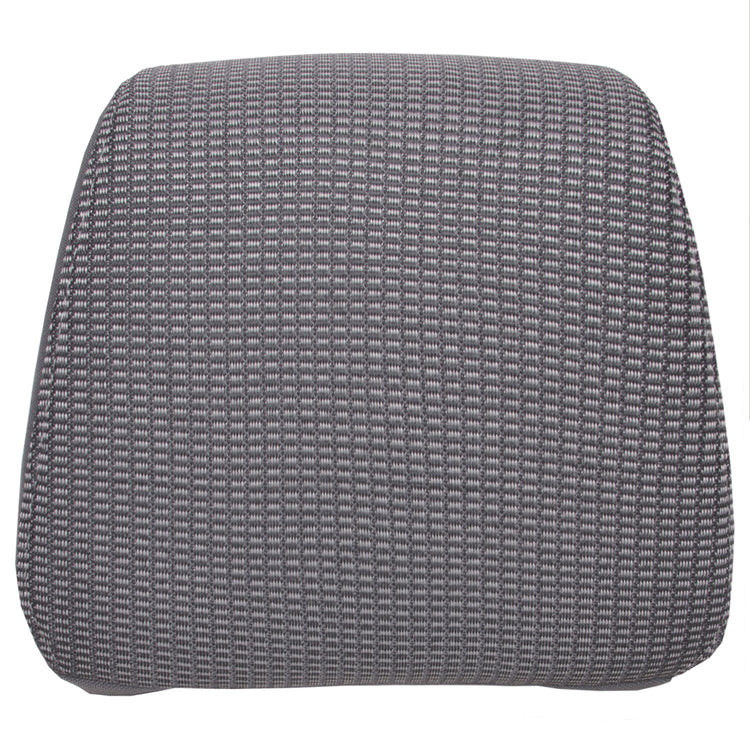 2006 Dodge Ram SLT 2500 Quad Cab - Driver Side Replacement Headrest Cover - Medium Slate Gray Cloth - P1 Triangular Shape - Trim Code/Color V9D5 or M9D5