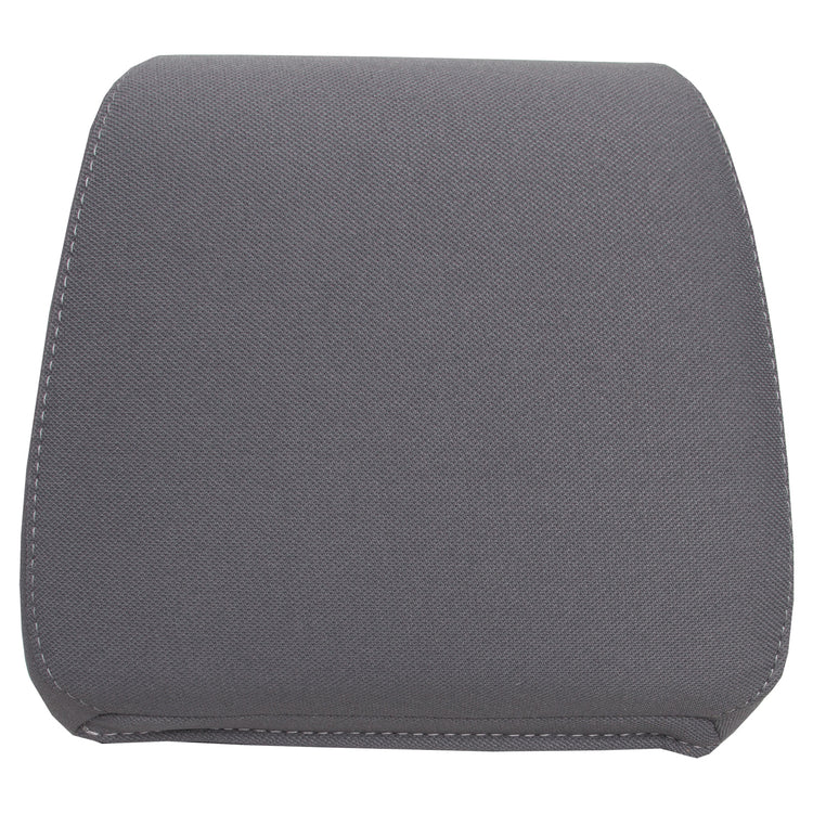 2007 - 2008 Dodge Ram SLT 1500 Regular Cab - Passenger Side Replacement Headrest Cover - Medium Slate Gray Cloth - P1 Triangular Shape - Trim Code/Color V9D5 or M9D5