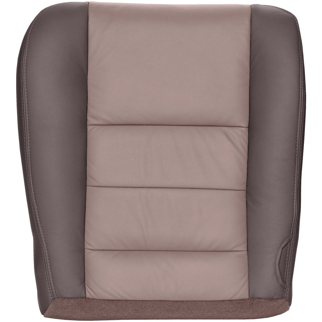 Front view of driver in Dark Parchment w/ Medium Parchment Insert for Ford Excursion