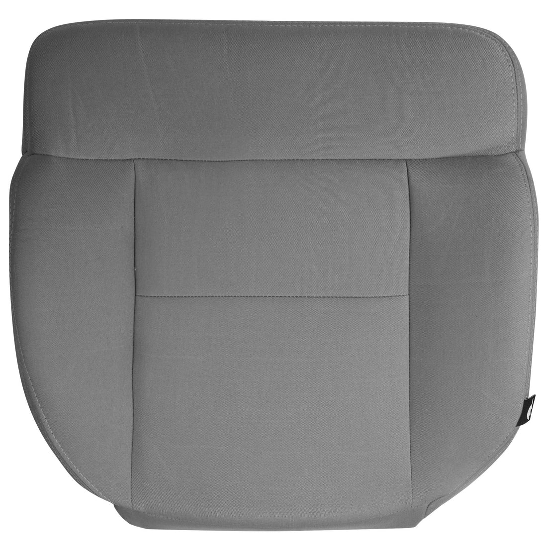 Front view of driver in Dillo Wolf Gray for Ford F150