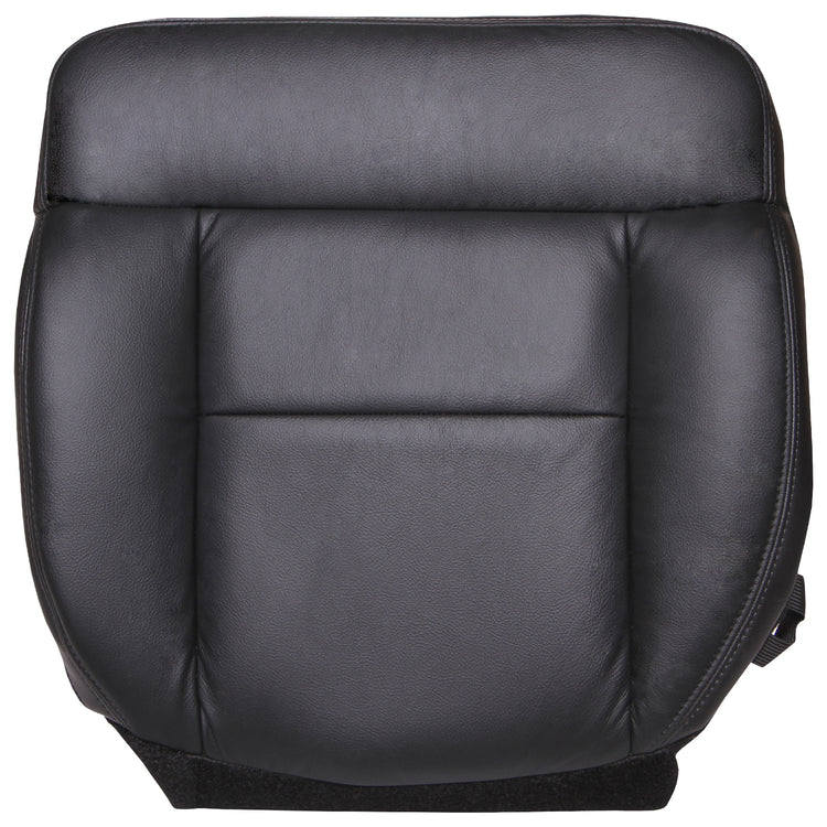 2004 - 2008 Ford F150 Lariat Super Cab - Driver Side Bottom Seat Cover - Bucket or 40/20/40 Seats - Ebony - OEM Material Config. Leather/Vinyl - P7