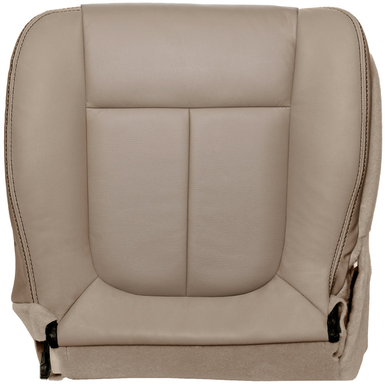 2009 - 2010 Ford F150 Lariat Super Cab - Driver Side Bottom Cover - Bucket or 40/20/40 Seats - All Vinyl - Medium Camel with Accent Stitching