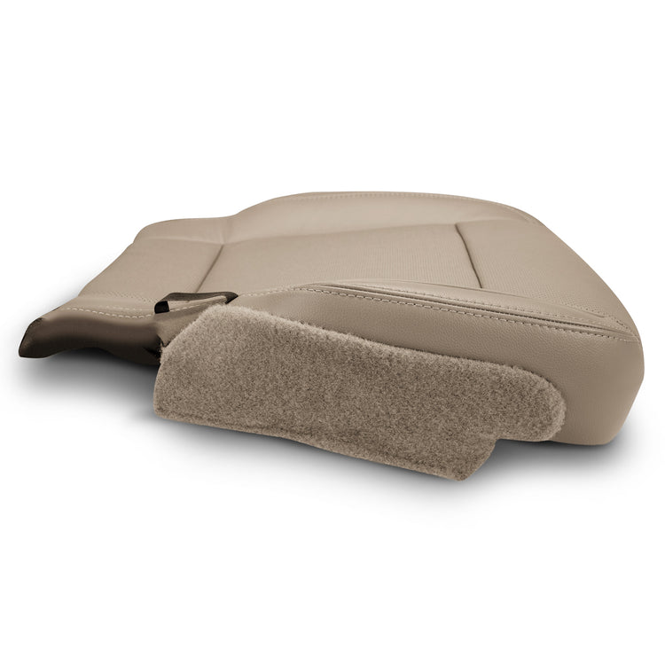 Alternate angle of driver in Medium Light Camel for Ford F150