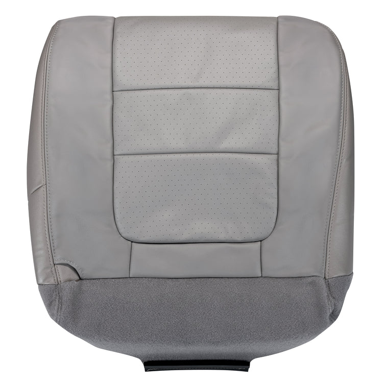 2001 Ford F350 Lariat Extended Cab - without Integrated Seat Belt - Passenger Side Bottom Cover - Medium Graphite - Leather/Vinyl with Ford Euro Perf Center Inserts