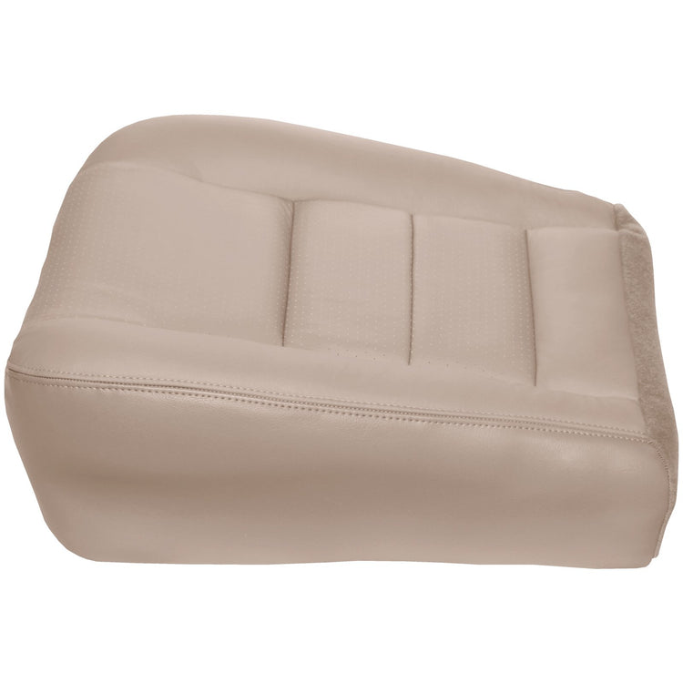 2008 - 2010 Ford F250/F350 XLT Extended Cab - Driver Bottom Cover - Camel - OEM Material Config. Leather/Vinyl with Ford Standard Perf Center Inserts - CLEARANCE - FINAL SALE