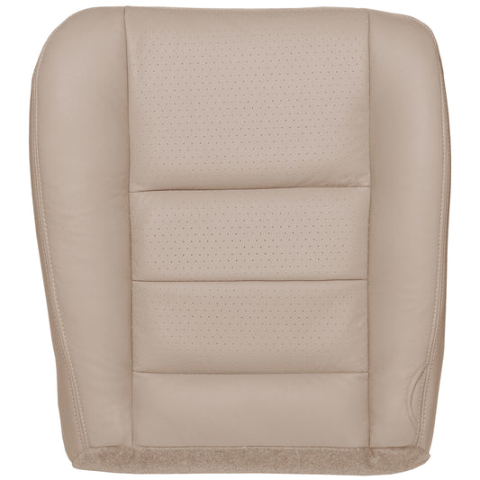 2008 - 2010 Ford F250/F350 XLT Extended Cab - Driver Bottom Cover - Camel - OEM Material Config. Leather/Vinyl with Ford Standard Perf Center Inserts - CLEARANCE - FINAL SALE