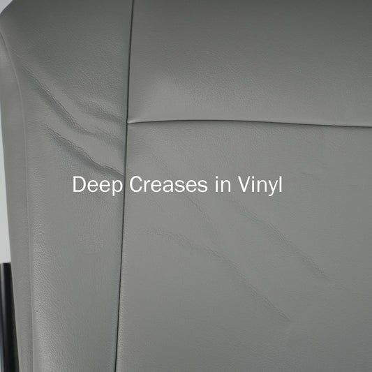 2009 - 2014 Ford Econoline E150 - Front Bucket Seat - Driver Side Bottom Cover - Medium Flint All Vinyl - CLEARANCE - FINAL SALE