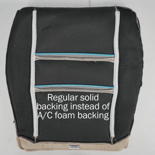 2012 - 2018 Dodge Durango Citadel - Front Row Driver Side Bottom Cover - Light Frost Beige OEM Leather/Vinyl - Perforated Inserts - CLEARANCE - FINAL SALE