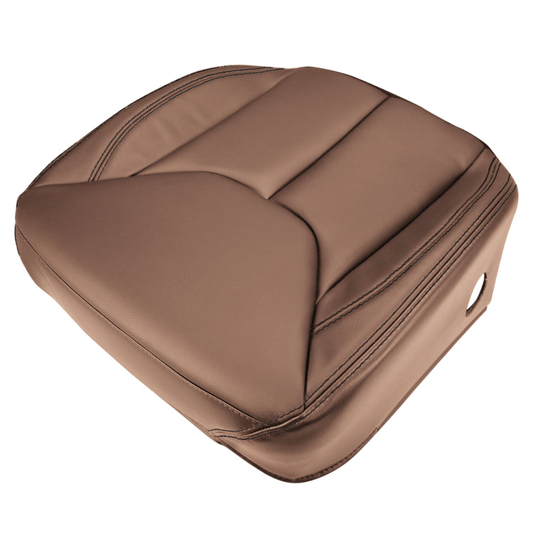 2013 - 2017 Jeep Wrangler (2 door)- Rubicon- Front Row Driver Side Bottom Seat Cover - Dark Saddle Leather for Interior Trim Code ALXV- Matches OEM # 6CG28LA3AB