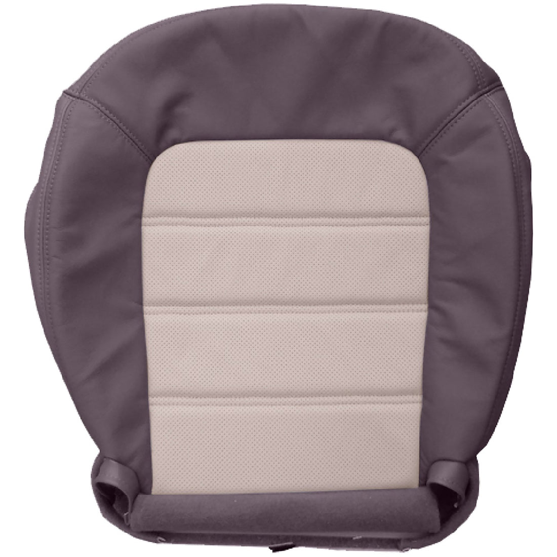 Front view of driver in Medium Dark Parchment w/ Light Parchment Insert for Ford Explorer