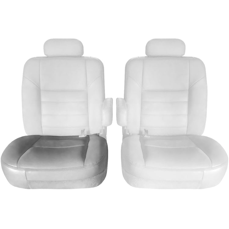 Front view of driver in Dark Parchment w/ Medium Parchment Insert for Ford Excursion