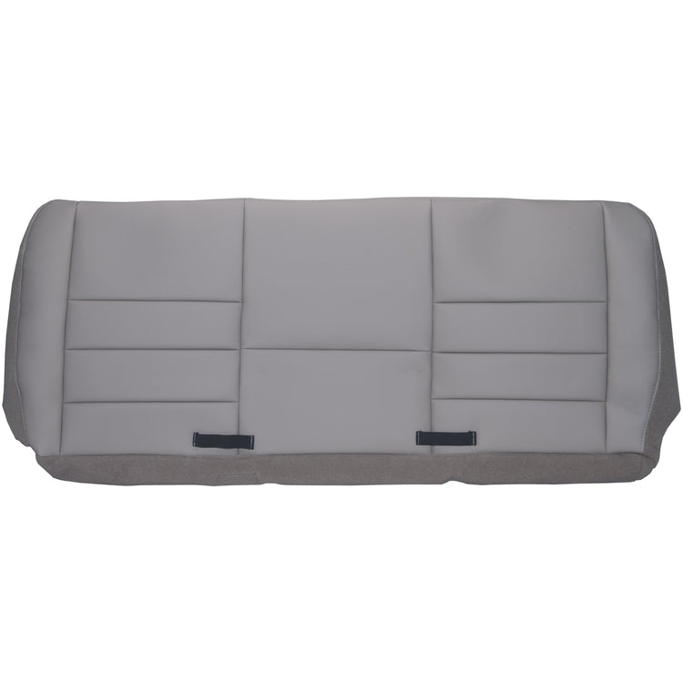 Front view of seat cover in Medium Flint for Ford Excursion