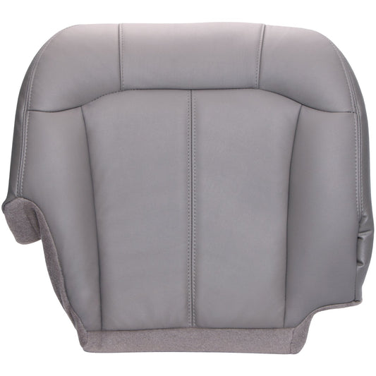 2000-2002 Chevrolet Silverado/GMC Sierra - Passenger Bottom Seat Cover - Medium Dark Pewter - OEM Material Config. Leather/Vinyl  - CLEARANCE - FINAL SALE