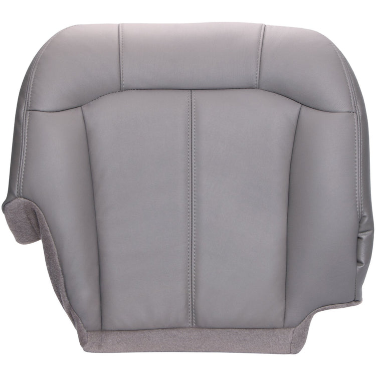 2000-2002 Chevrolet Silverado/GMC Sierra - Passenger Bottom Seat Cover - Medium Dark Pewter - OEM Material Config. Leather/Vinyl  - CLEARANCE - FINAL SALE
