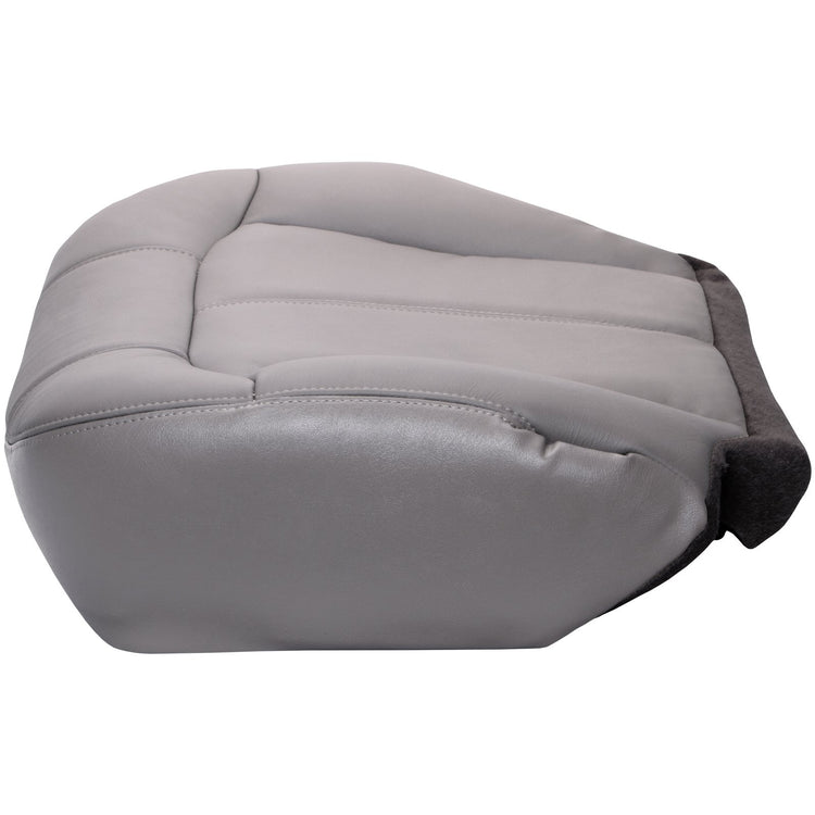 2001 - 2002 GMC Sierra 2500 Crew Cab - Driver 40 Portion Bottom Seat Cover - Medium Dark Pewter with Graphite Carpet - All Vinyl - P1CH