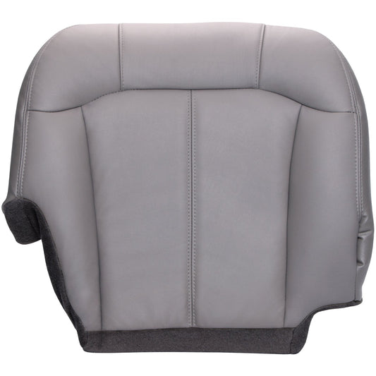 2000 - 2002 Chevrolet Suburban/Tahoe - Passenger Bottom Seat Cover - Medium Dark Pewter with Graphite Carpet - OEM Material Config. Leather/Vinyl - CLEARANCE - FINAL SALE