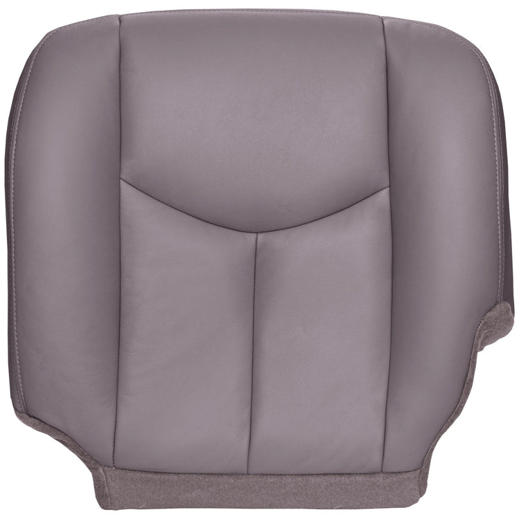 2003 - 2006 Chevrolet Tahoe, Suburban, Silverado / GMC Avalanche, Sierra, Yukon- Driver Bottom Cover - Medium Dark Pewter - OEM Material Config. Leather/Vinyl - Clearance - FINAL SALE