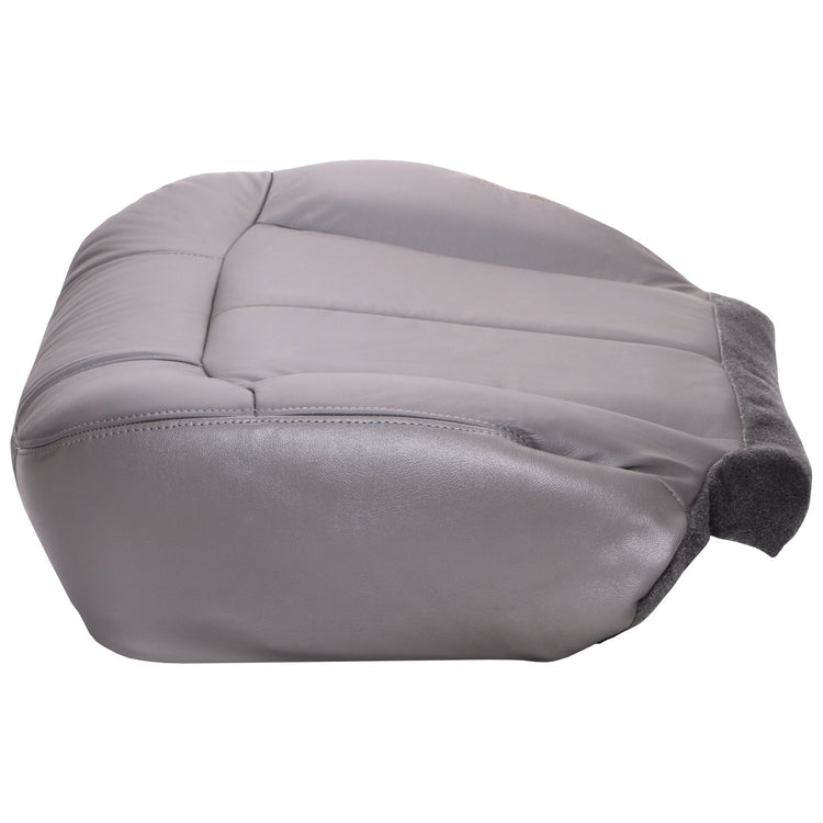 2000 - 2002 GMC Sierra 2500 Regular Cab - Driver Bottom Seat Cover - Medium Dark Pewter with Graphite Carpet - All Vinyl - P1CH