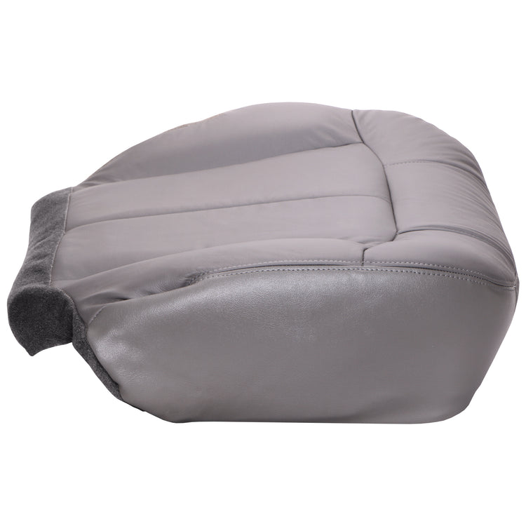 2001 - 2002 GMC Sierra 3500 Extended Cab - Passenger 40 Portion Bottom Seat Cover - Medium Dark Pewter with Graphite Carpet - All Vinyl - P1CH