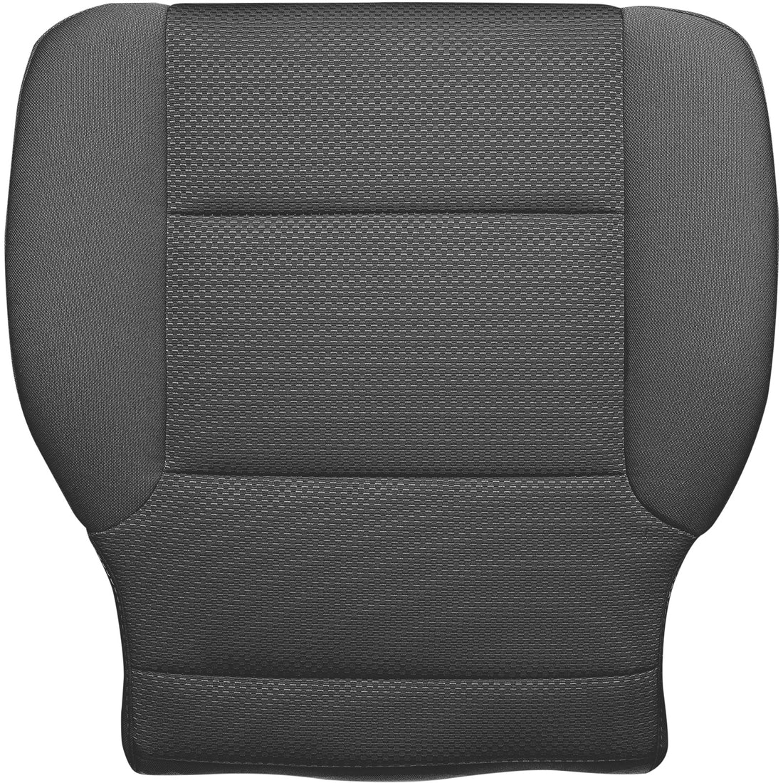 Front view of seat cover in Jet Black for Chevrolet Silverado