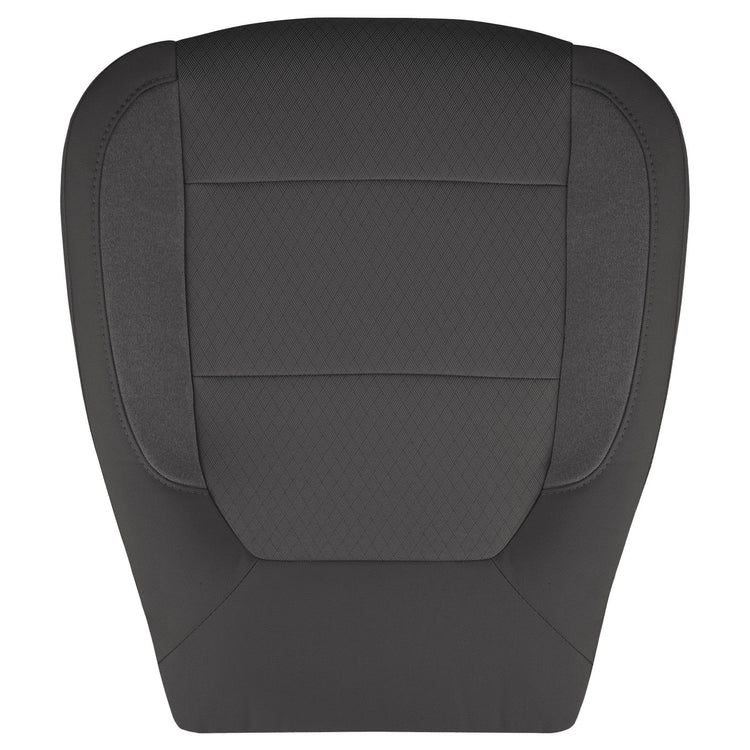 2019-2021 Chevrolet Silverado 1500 LT Trail Boss Extended Cab | Front Row Passenger Side | Bottom Seat Cover | Jet Black Fortress Cloth | Compatible w/Heated Seats