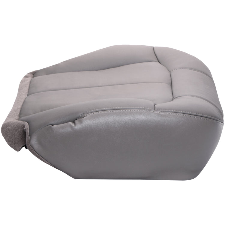 1999 Chevrolet Silverado 2500 - Front Passenger Bottom Seat Cover, Medium Dark Pewter OEM Material Config. Leather/Vinyl