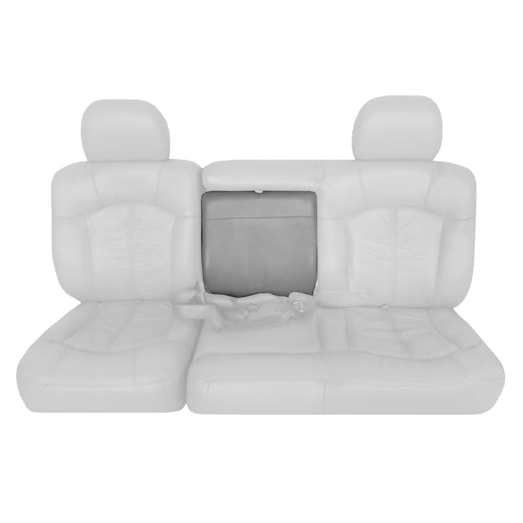 Front view of armrest in Shale w/ Medium Dark Pewter Carpet for Chevrolet Suburban