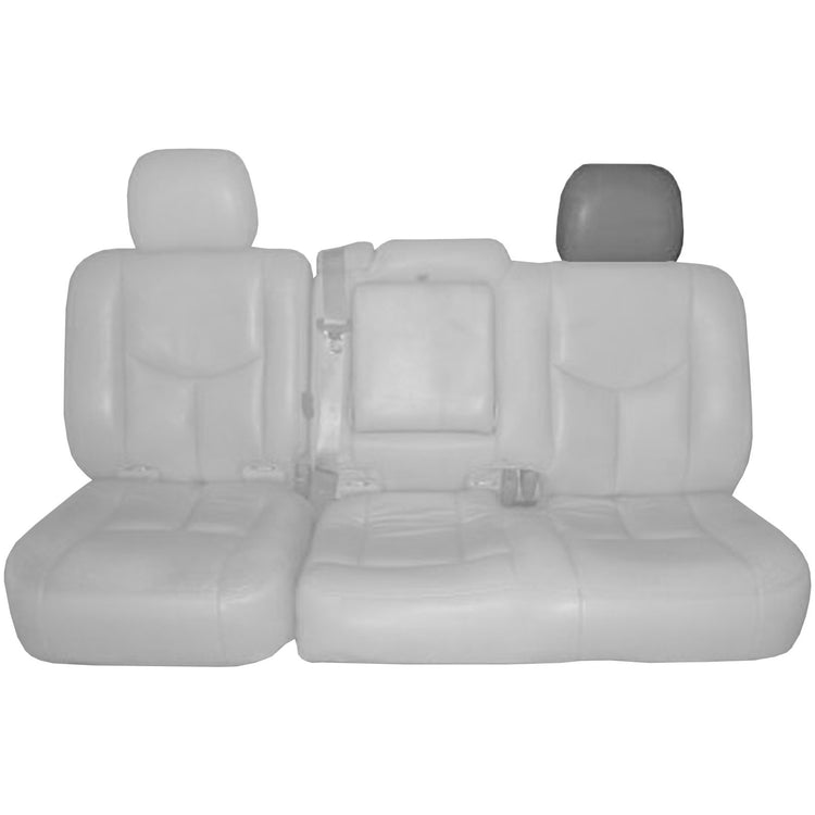2003- 2006 GMC Yukon Denali, 60/40 Second Row Headrest Cover, Medium Neutral Vinyl