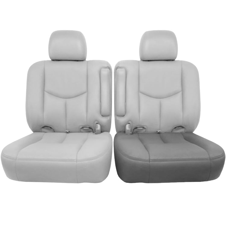 Front view of driver in Medium Neutral w/ Shale Insert for GMC Yukon