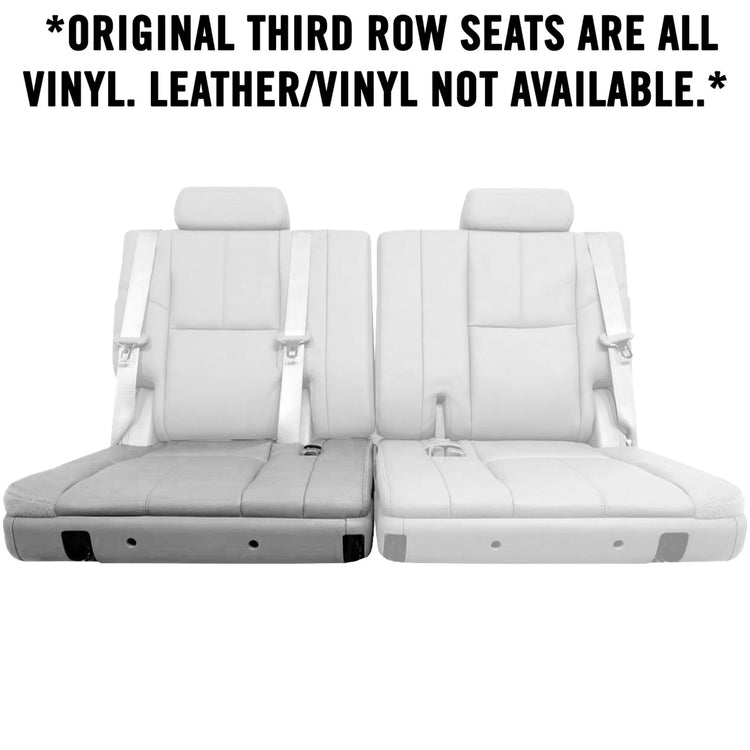 2007 - 2008 Chevrolet Suburban LT Z71, Third Row Passenger Side Bottom Cover, Ebony with Light Titanium Insert Vinyl