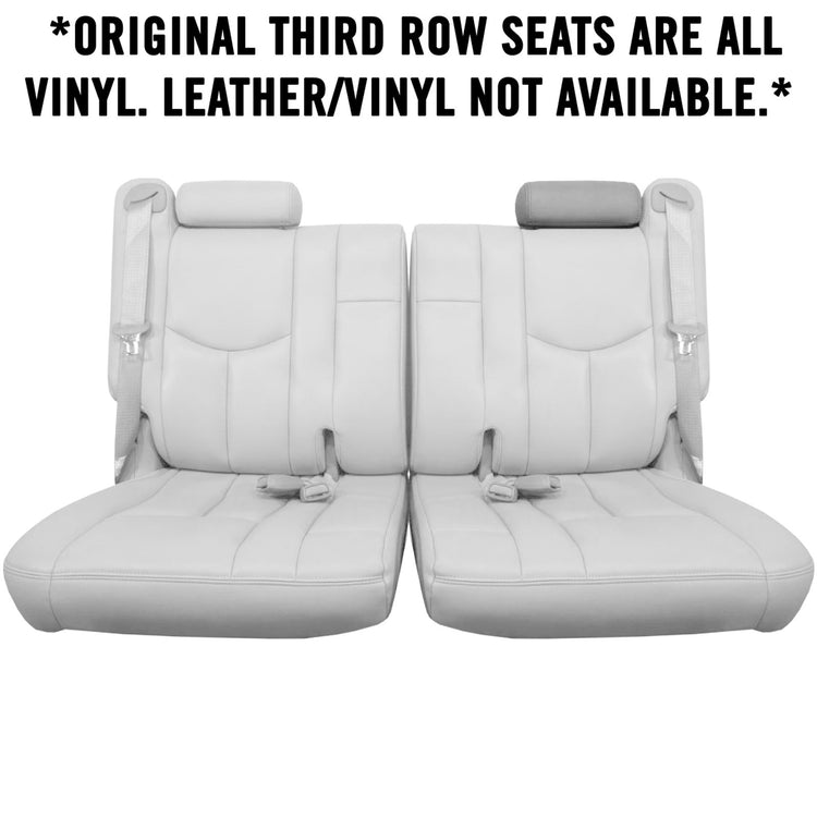 2003- 2006 GMC Yukon Denali, Third Row Driver Side Headrest Cover, Medium Neutral Vinyl