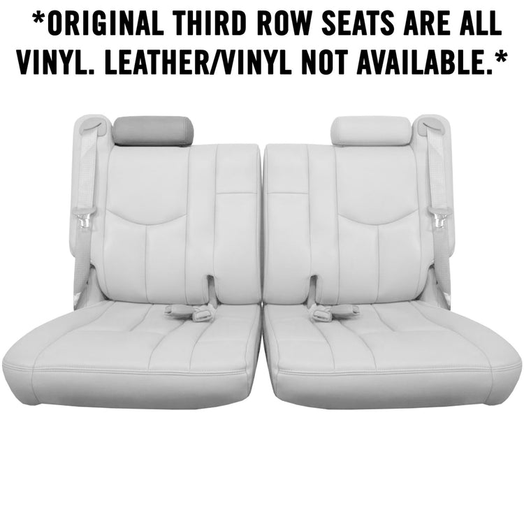 2003- 2006 GMC Yukon Denali, Third Row Passenger Side Headrest Cover, Medium Neutral Vinyl