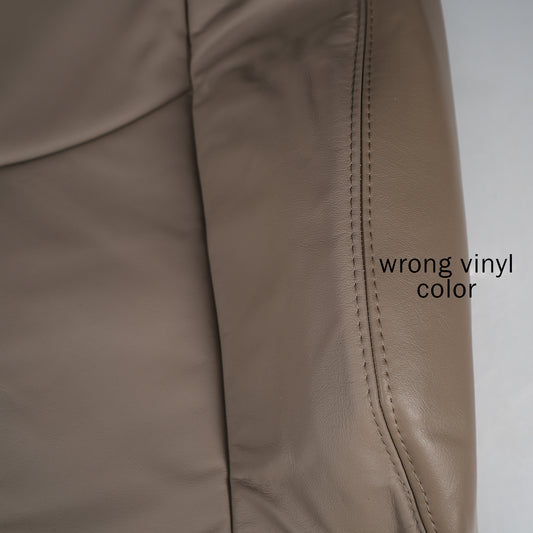 2003-2007 Chevrolet Silverado / Avalanche / Suburban, GMC Sierra / Yukon - Driver Top Cover - Medium Neutral - OEM Material - Leather/Vinyl - CLEARANCE - FINAL SALE