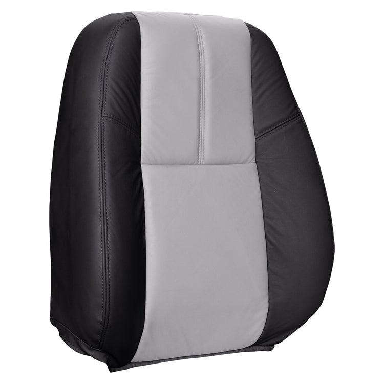 2007 Chevrolet Silverado (New Body Style) 1500 Crew Cab Passenger Top Cover - Ebony / Light Titanium - OEM Material Config. Leather/Vinyl