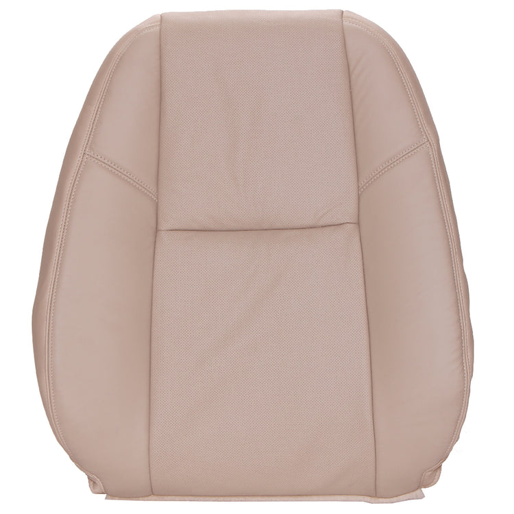 2009 Chevrolet Avalanche 1500 LTZ - Crew Cab - Front Row Passenger Side Top Cover - Light Cashmere OEM Leather/Vinyl w/ Perforated Inserts for Heated/Cooled Seats (Trim & Seat Code 336/AN3)