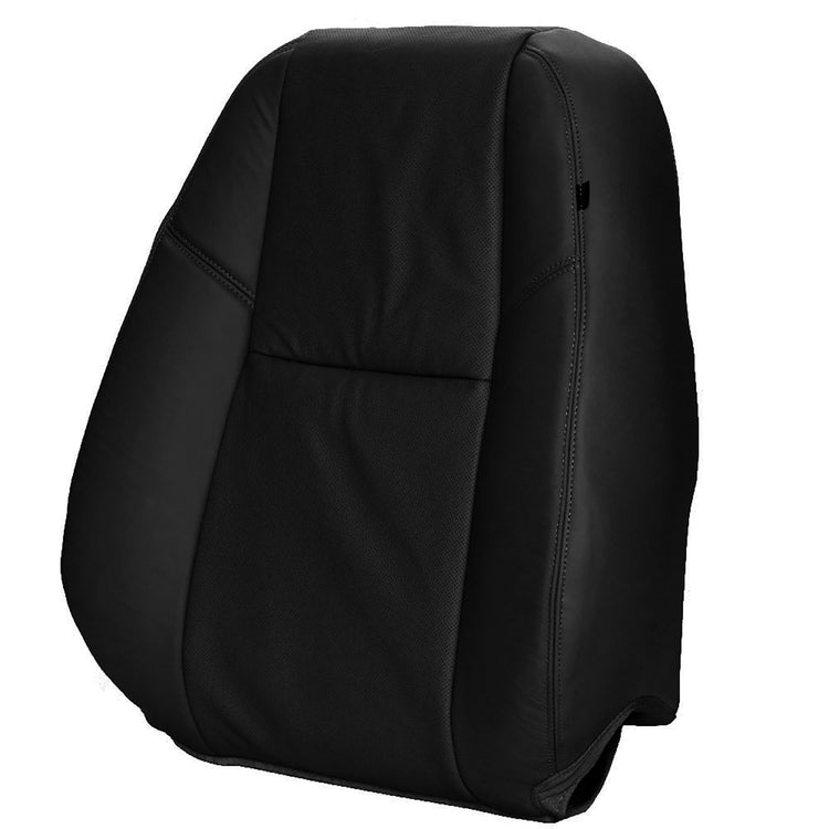 2013 Chevrolet Silverado 3500 LTZ - Crew Cab - Front Row Driver Side Top Cover - Ebony OEM Leather/Vinyl w/ Perforated Inserts for Heated/Cooled Seats & Side Impact Airbags (Trim & Seat Code 196/AN3)