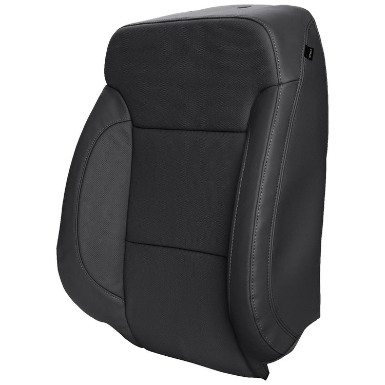 2017 - 2020 Chevrolet Suburban Premier - Driver Side Top Cover - Material Config OEM Leather/Vinyl - Jet Black - For Heated and Cooled Seats - Compatible with Inboard and Outboard Airbags