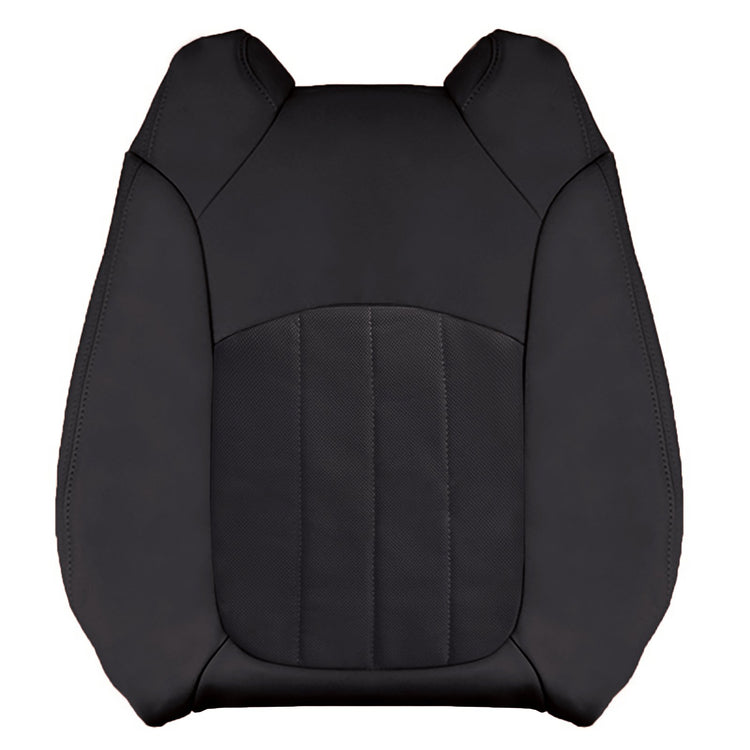 2011-2012 GMC Acadia Denali Front Driver Top Cover, OEM Material Config. Leather/Vinyl Ebony with GM Micro Perf Inserts for Heated and Cooled Seats and Airbags