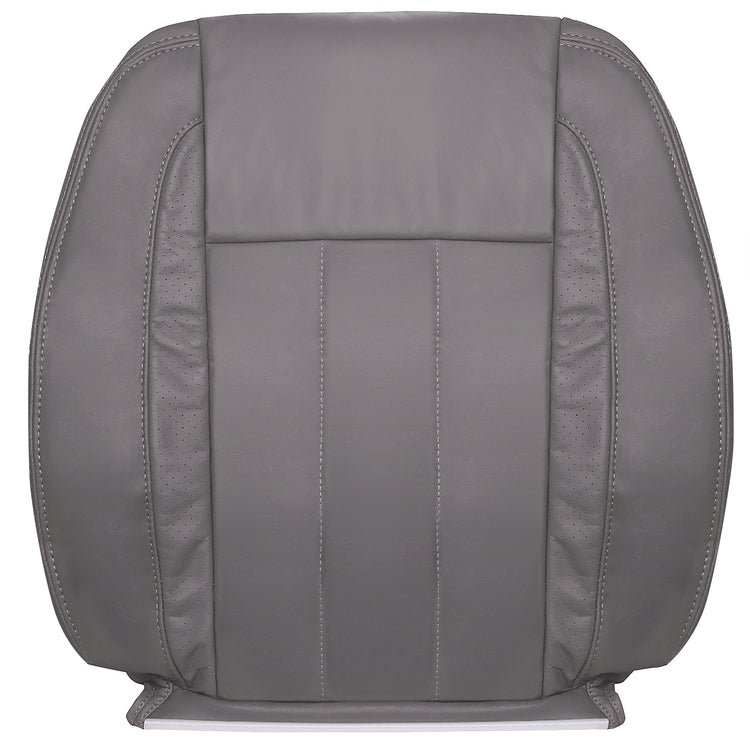 2006-2008 Dodge Ram 1500 Laramie Quad Cab Front Driver Top Cover, Leather/Vinyl - Medium Slate Gray with Perforation Strips, P2