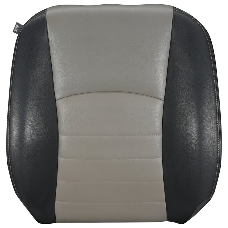 Front view of passenger Top Cover Dark Slate w/ Medium Graystone inserts (Trim Code TXV3) for Dodge Ram