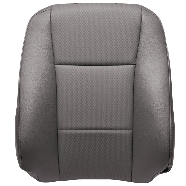 2020 - 2022 Ford F350 XL - Regular Cab - Front Row Driver Side - Top Seat Cover - Material Config OEM All Vinyl - Medium Earth Gray - Compatible with Side Impact Airbag