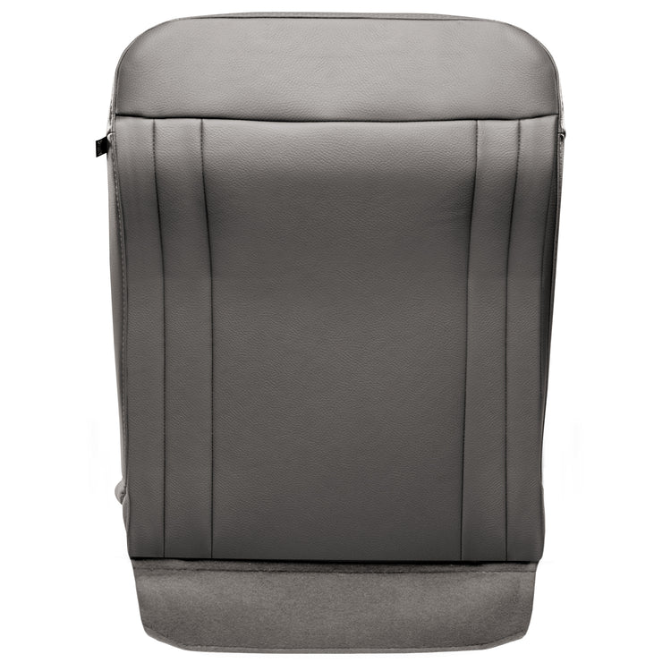 2015 - 2017 Ford F550 XL - Super Cab - Front Row Passenger Side - Top Seat Cover - Material Config OEM All Vinyl - Medium Earth Gray